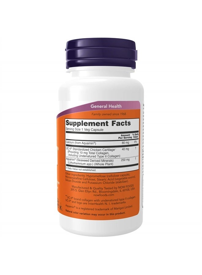 now Supplements, UC-II Type II Collagen with Undenatured Type II Collagen, 120 Veg Capsules - Image 2
