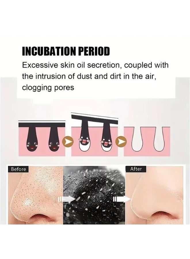 (4Pcs) Bamboo Charcoal Nasal Strips Blackhead Remover, Nose Pores Stickers Skin Care - Image 5