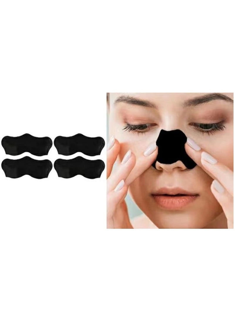 (4Pcs) Bamboo Charcoal Nasal Strips Blackhead Remover, Nose Pores Stickers Skin Care - Image 1