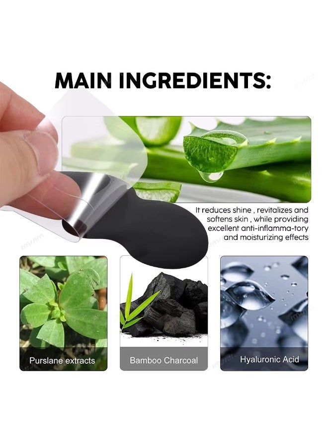 (4Pcs) Bamboo Charcoal Nasal Strips Blackhead Remover, Nose Pores Stickers Skin Care - Image 4