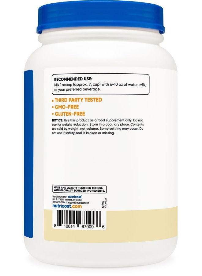 Nutricost Casein Protein Powder 2lb Vanilla - Micellar Casein, Gluten Free, Non-GMO - Image 4