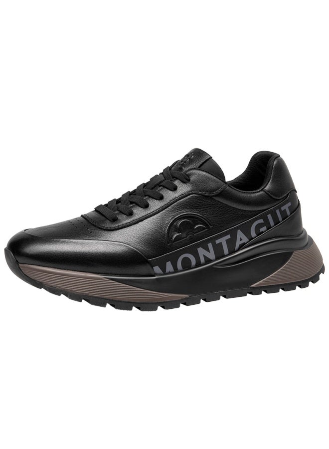 Montagut Men's Shoes Spring New Leather Sports Casual Shoes Thick Sole Breathable Height Increasing Luxury Shoes For Men - Image 5