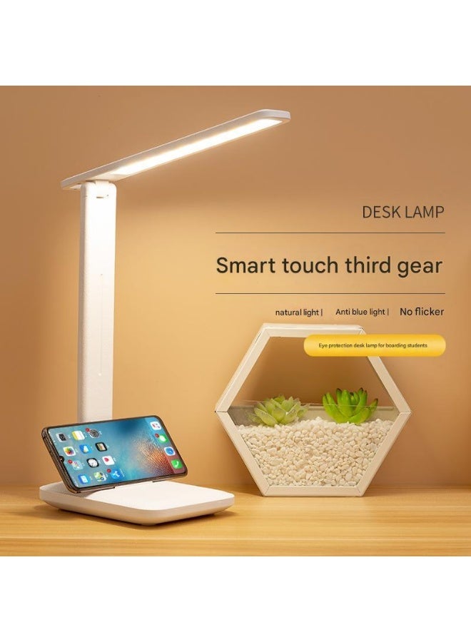 Plug-In Eye Protection Desk Lamp, Touch Control, Dimmable with Color Adjustment, Student Study Lamp for Bedroom and Bedside, Children Desk Lamp, Adjustable Brightness LED Table Lamp - Image 3