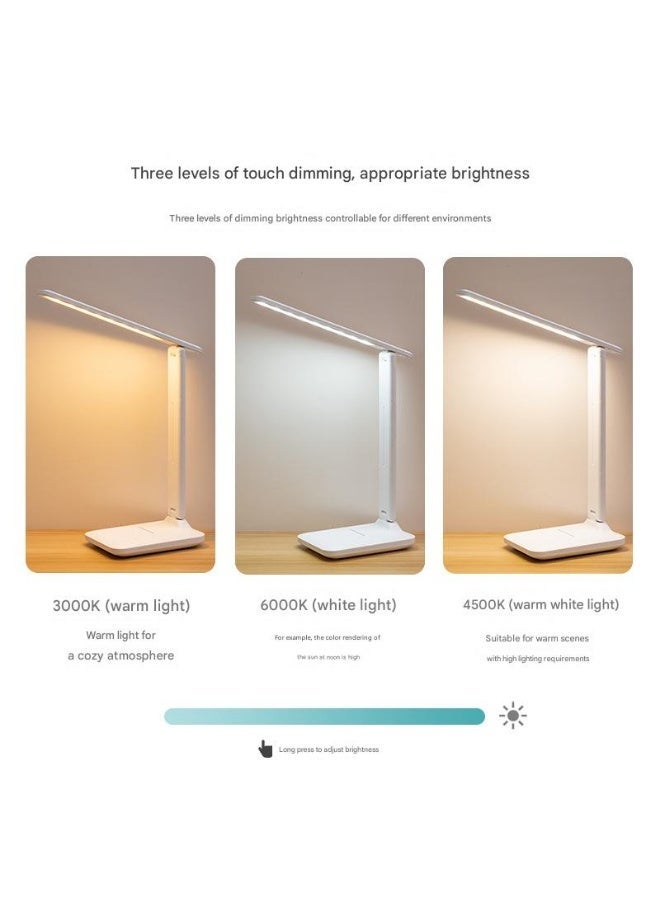 Plug-In Eye Protection Desk Lamp, Touch Control, Dimmable with Color Adjustment, Student Study Lamp for Bedroom and Bedside, Children Desk Lamp, Adjustable Brightness LED Table Lamp - Image 5