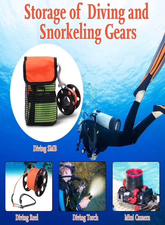 Scuba Diving Gear Bag with Ergonomic Shoulder Strap and Breathable Mesh Pockets for SMB Reels Snorkel Gear Storage – Ocean & Pool Use – 45L Orange - Image 2