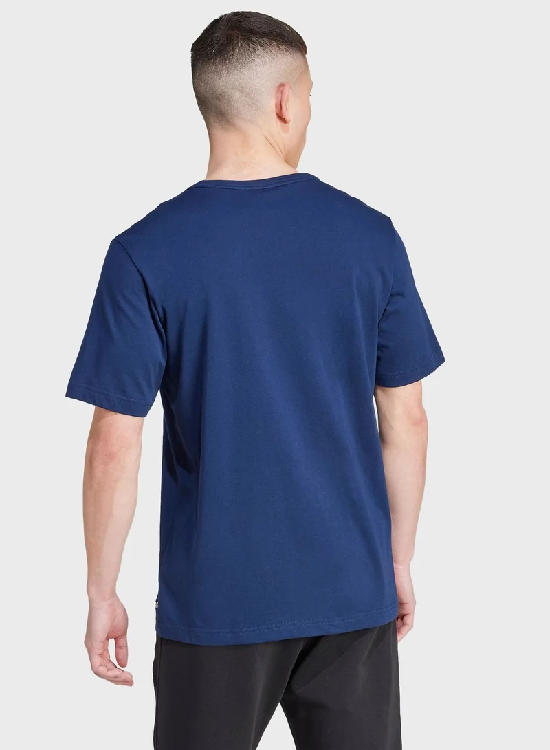 Adidas GRFX TEE Blue Originals Men T-SHIRTS