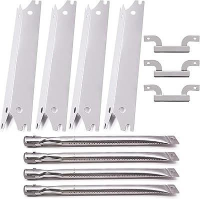 Criditpid Grill Replacement Parts Compatible for Brinkmann 810-2410-S 810-2411-S 810-2411-F Model, 4-Pack Heat Plates - Image 1