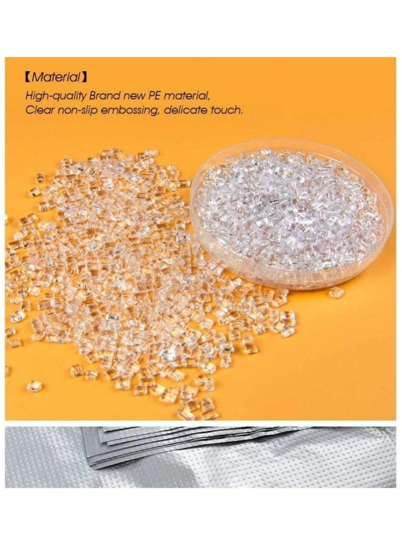 كيلا حقيبة تعبئة مكونة من 10 قطع بسعة كبيرة جدًا، حقيبة تخزين لحاف سميكة، حقائب تخزين بلاستيكية للصدريات لنقل وحمل الأغراض، حقيبة تخزين البطانيات والملابس (رمادي) - Image 3