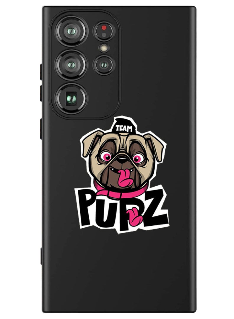 Theodor Protective Slim Fit Case Liquid Silicone Cover with Full Body Protection Anti-Scratch Shockproof Case For Samsung Galaxy S24 Ultra (Black) - pupz - Image 1