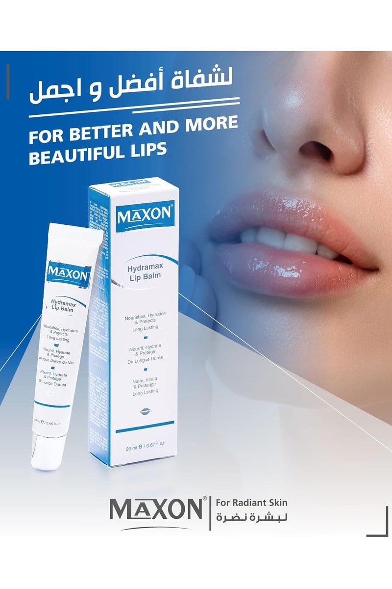 MAX-ON Hydramax Lip Balm â Nourishing & Protective Lip Moisturizer for Soft, Naturally Pink Lips | Without Pigmentation â 20ml - Image 4