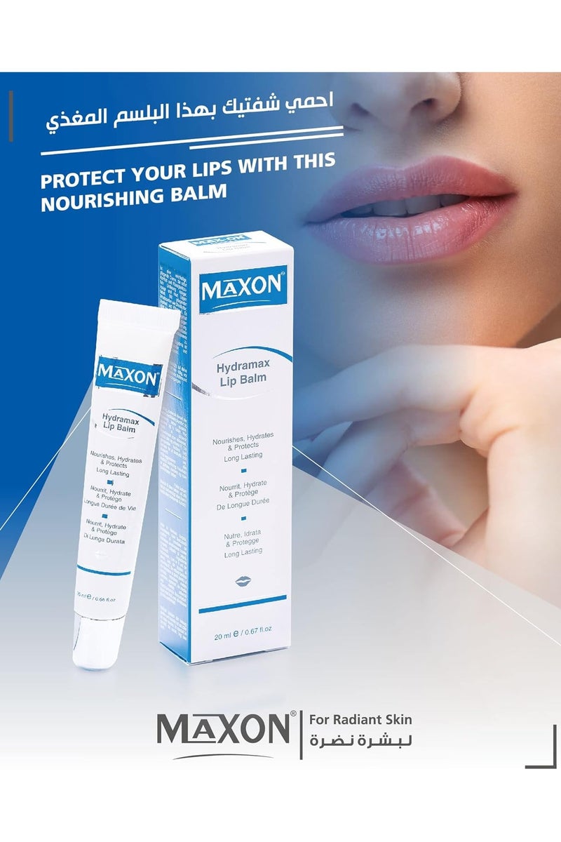 MAX-ON Hydramax Lip Balm â Nourishing & Protective Lip Moisturizer for Soft, Naturally Pink Lips | Without Pigmentation â 20ml - Image 2