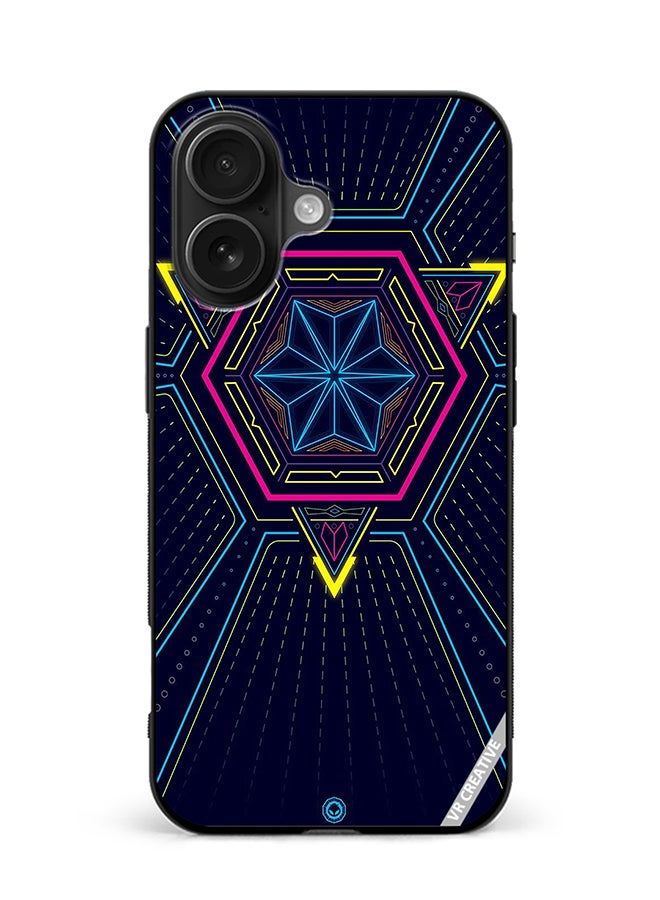 VR CREATIVE Protective Case Cover For Apple iPhone 16 Abstract Design Multicolour