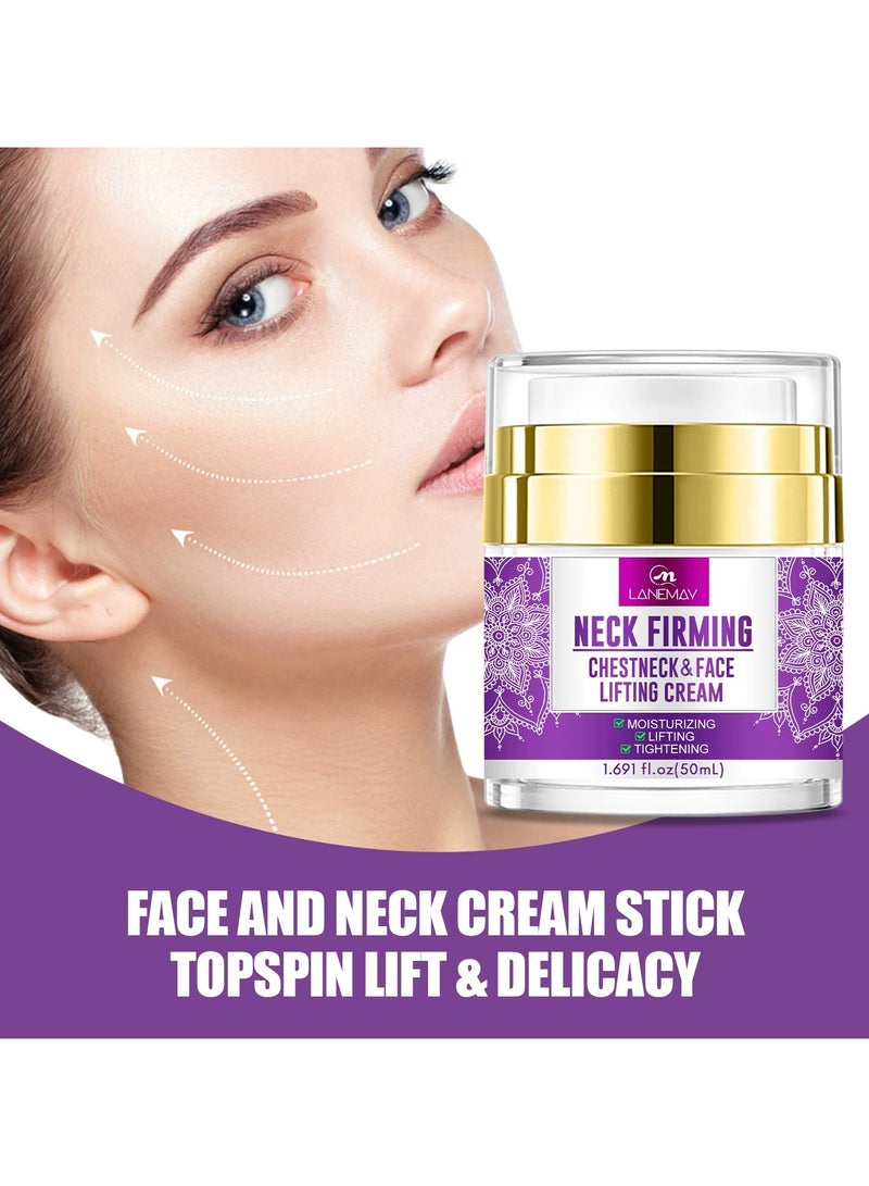 LANEMAY Neck Cream Anti-Wrinkle – Firming Lifting Moisturizing Brightening Neck Tightening Cream, Anti-Aging Décolleté Care - Image 1