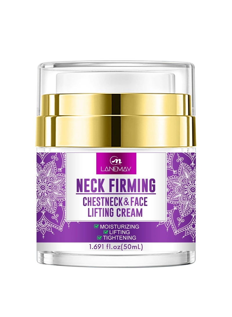 LANEMAY Neck Cream Anti-Wrinkle – Firming Lifting Moisturizing Brightening Neck Tightening Cream, Anti-Aging Décolleté Care - Image 4