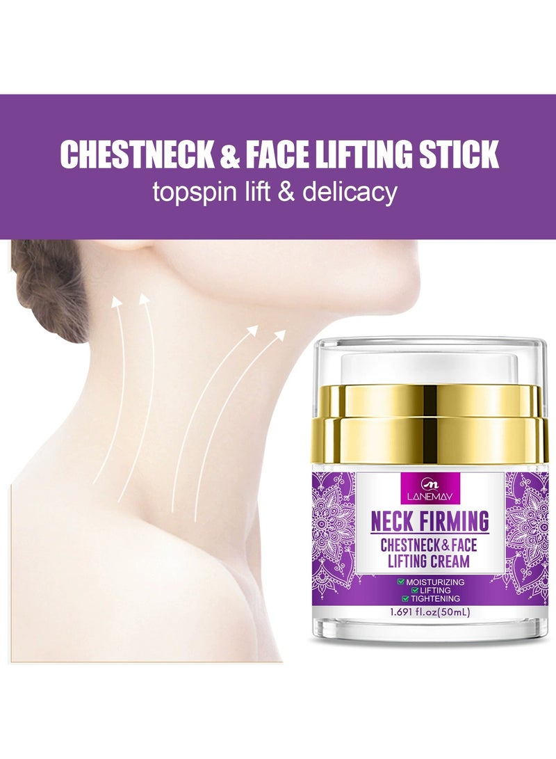 LANEMAY Neck Cream Anti-Wrinkle – Firming Lifting Moisturizing Brightening Neck Tightening Cream, Anti-Aging Décolleté Care - Image 3