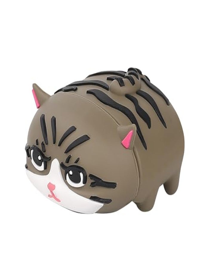 LEWOTE Compatible with Apple Airpods 4 Protective Funny Cute 3D Cartoon Case Cover with Keychain[PAPA Series] (Cat Grey) - Image 2
