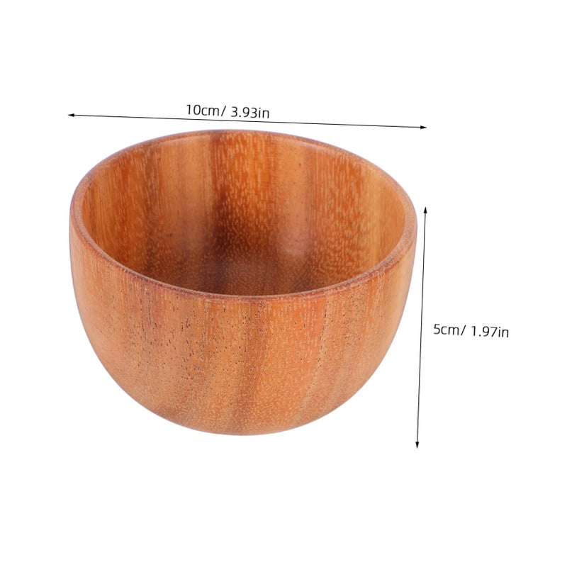 Wooden Shaving Bowl For Men Travel Beard Care Soap Dish Smooth Shaving - Image 3