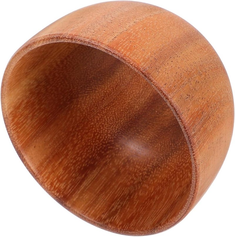Wooden Shaving Bowl For Men Travel Beard Care Soap Dish Smooth Shaving - Image 1