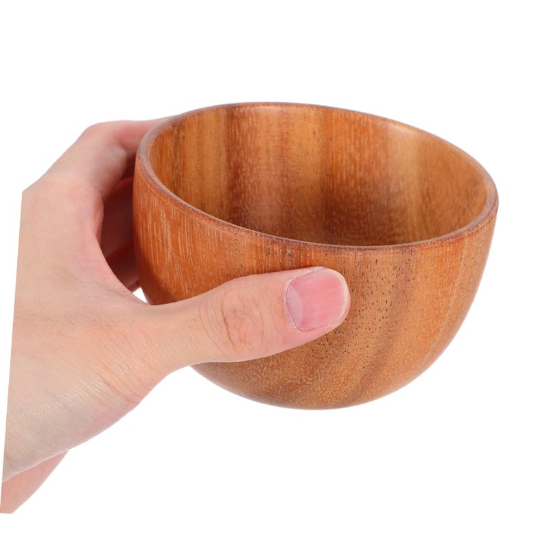 Wooden Shaving Bowl For Men Travel Beard Care Soap Dish Smooth Shaving - Image 5