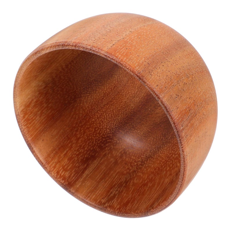 Wooden Shaving Bowl For Men Travel Beard Care Soap Dish Smooth Shaving - Image 2