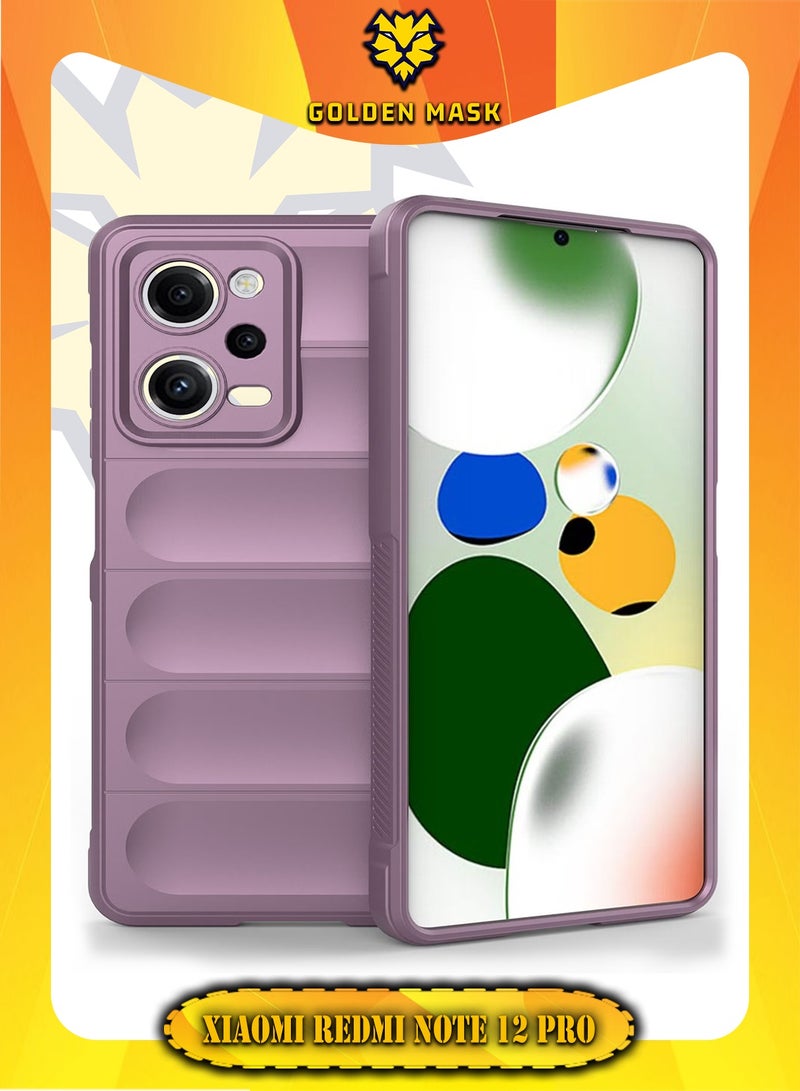 GOLDEN MASK GOLDEN MASK Compatible With Xiaomi Redmi Note 12 Pro Magic Case ShockProof (Purple)  - Image 1