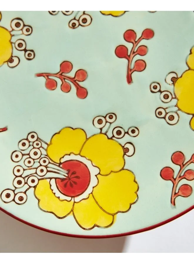 Chumbak  Hibiscus Bloom, Ceramic Cake Stand  | Best Price UAE