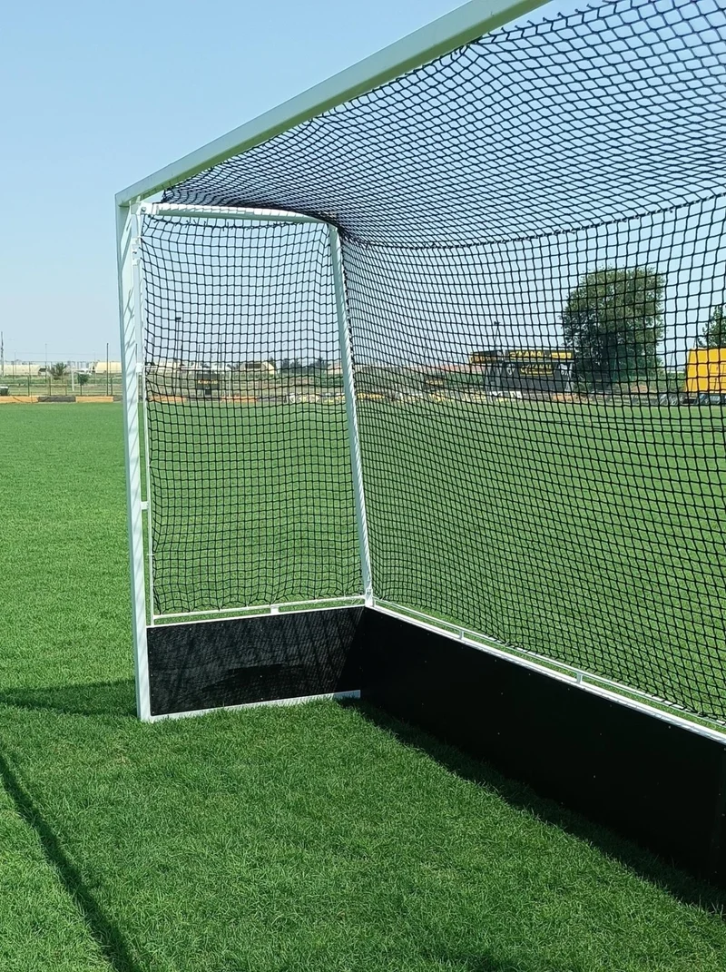adelinspor Diomond Field Hockey Goal Net 1.75*3.66*1.2 M Black 3.5 mm Rope