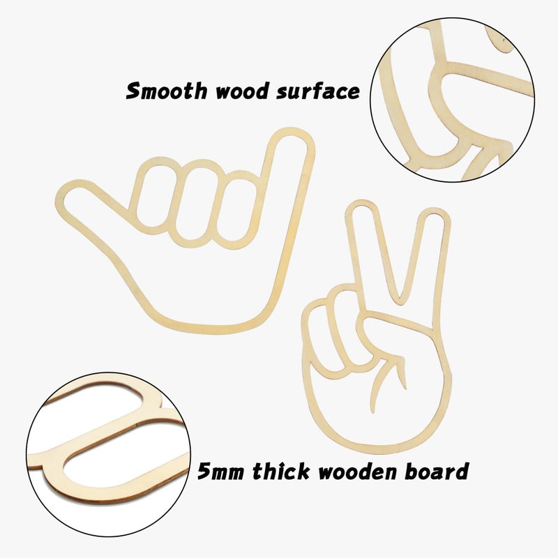 Rmeosye Boys Playroom Wall Decor, Wooden Shaka Wall Sign, Boys Room Decor Set of 2 (Shaka & Victory) - Image 3