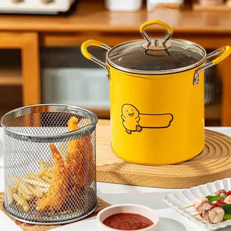 Dollar for Improt Roaster Pot 3 Liter "Breeze Roaster" Perfect for Preparing Crispy and Delicious Meals in No Time Features Thermal Glass Lid, Convenient Mesh Basket, Capacity Generic
