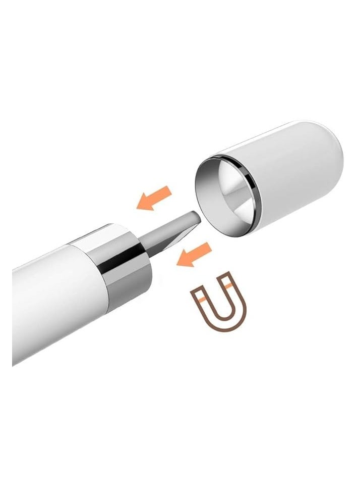 بروماس غطاء قلم رصاص لقلم Apple Pencil 1st، غطاء حماية مغناطيسي بديل لقلم Apple Pencil iPad Pro [عبوة من قطعتين] - Image 2