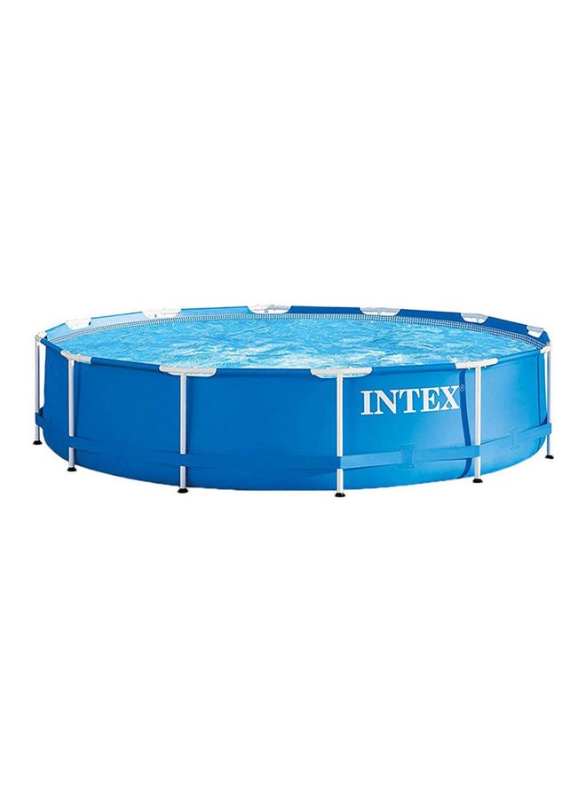 INTEX Round Shaped Swimming Pool 12x30inch |Blue/White For Age 6+ Years 12x30inch - Image 1