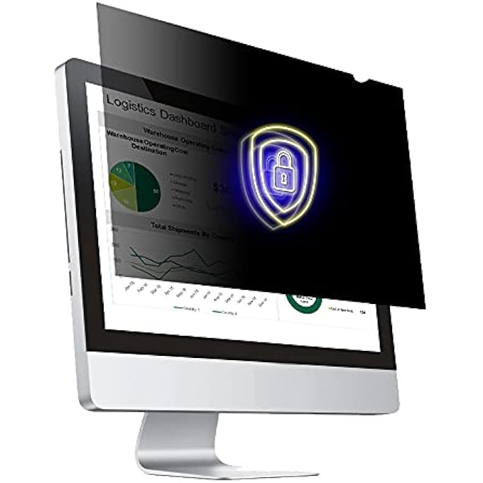 rayihni 27 INCH - 16:9 ASPECT RATIO - COMPUTER PRIVACY SCREEN FILTER FOR IMAC MONITOR - ANTI-GLARE - ANTI-SCRATCH PROTECTOR FILM - PLEASE CHECK IMAC OR OTHERS. - Image 1