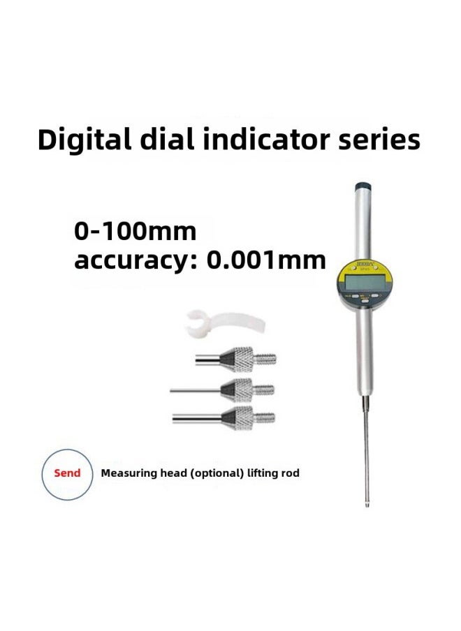 Generic Digital Display Dial Indicator Height Gauge Measuring Gauge 0-12.7 25.4 50 Extra Horse Gauge Direct Sales-Color:12.7 Dial Indicator + 150*200 Marble Watch Base Comes With 3 Measuring Heads  - Image 4