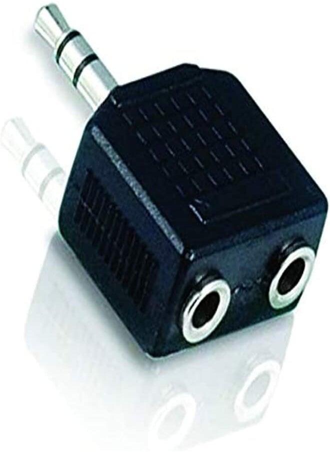 Generic Jack plug to double pc speaker adapter (3.5mm) 
