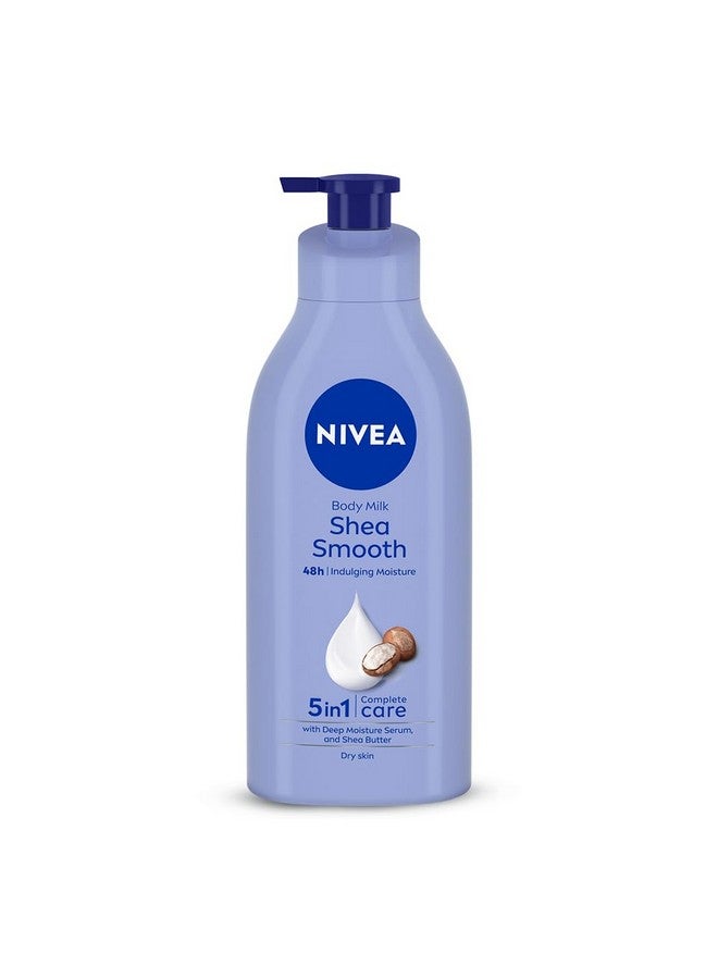 NIVEA Shea Smooth 600ml Body Lotion | 48 H Moisturization | With Deep Moisture Serum & Shea Butter | Non Greasy & Healthy Looking Skin |For Dry Skin - Image 1