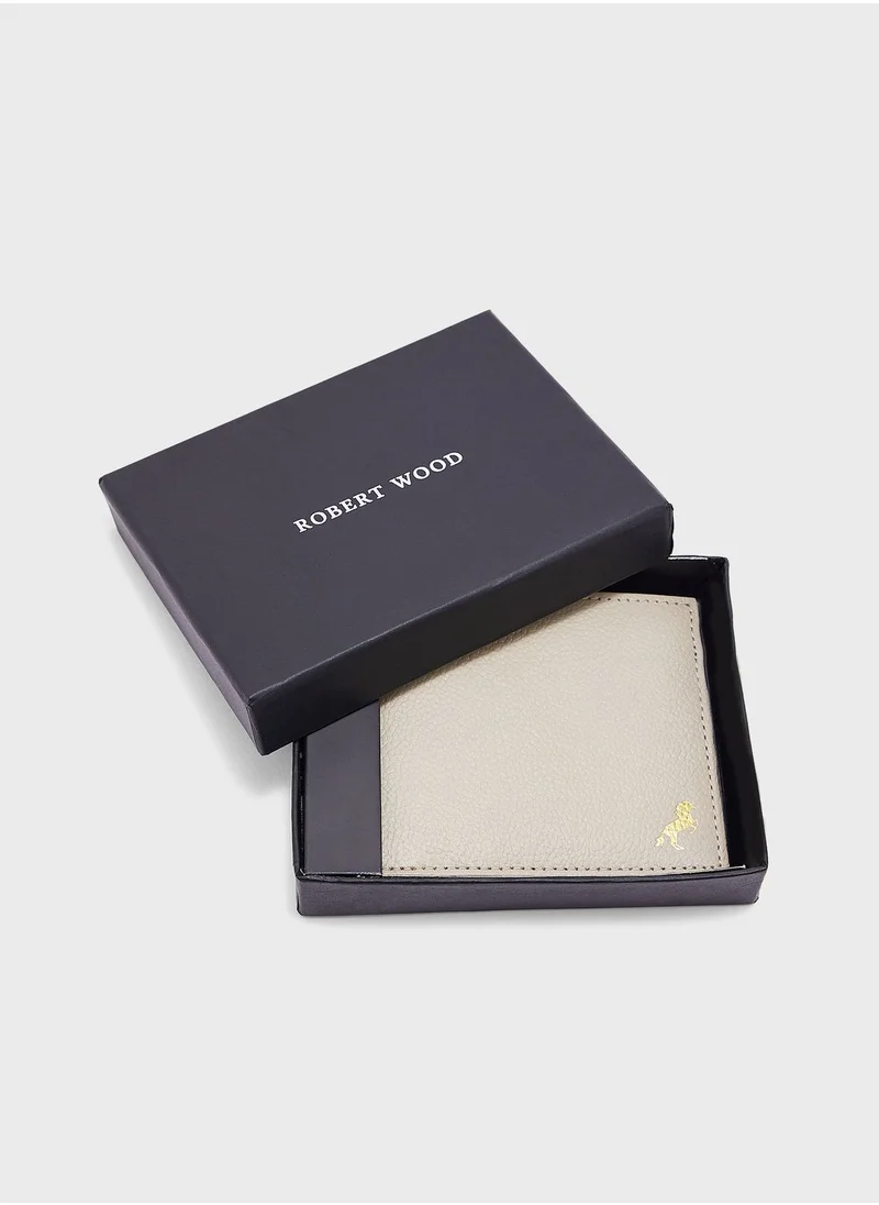 Robert Wood Genuine Leather Bi Fold Wallet