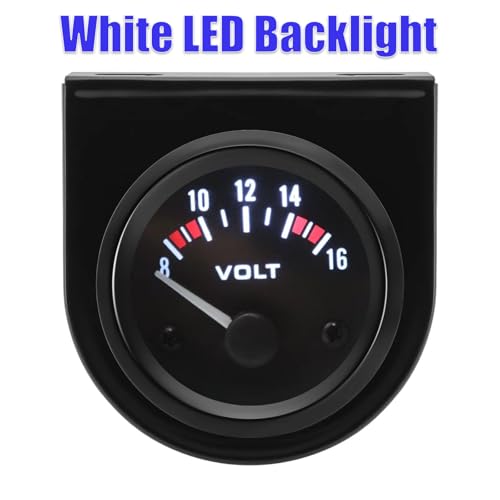 BLLYOGU 2"(52mm) DC12V Voltmeter Digital Volt Gauge Voltage Meter Kit 8-16V for Car Truck Vehicle Automotive - Image 3