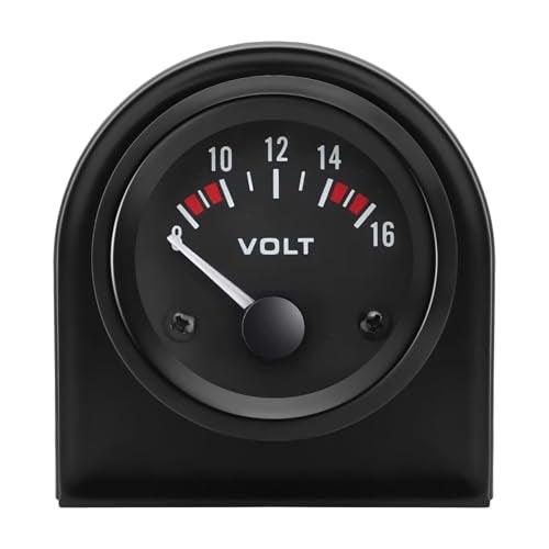 BLLYOGU 2"(52mm) DC12V Voltmeter Digital Volt Gauge Voltage Meter Kit 8-16V for Car Truck Vehicle Automotive - Image 2