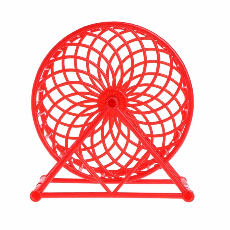 Sage Square 13cm Jumbo Running Cum Jogging Cum Exercise Wheel for Hamster/Dwarf/Gerbil/Mice/Mouse (Red) - Image 2