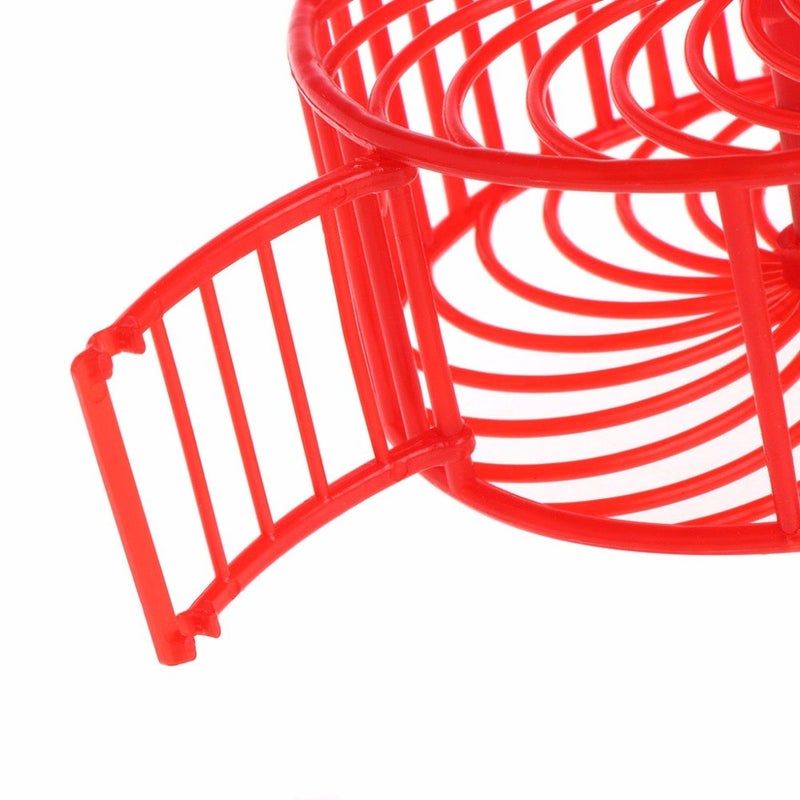 Sage Square 13cm Jumbo Running Cum Jogging Cum Exercise Wheel for Hamster/Dwarf/Gerbil/Mice/Mouse (Red) - Image 3