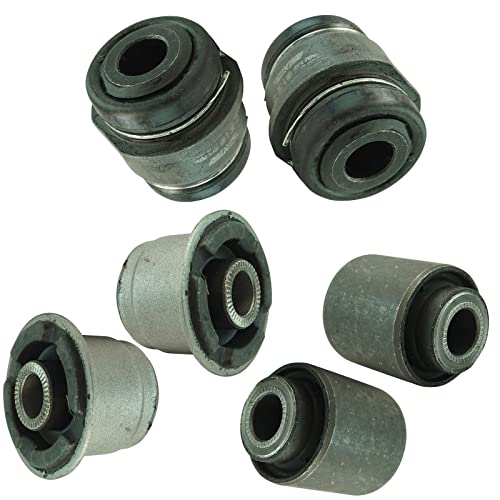TRQ Rear Knuckle Bushings 6 Piece Set Driver & Passenger Side Compatible with Cadillac CTS - Image 1