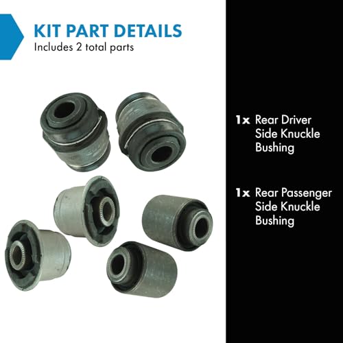 TRQ Rear Knuckle Bushings 6 Piece Set Driver & Passenger Side Compatible with Cadillac CTS - Image 2