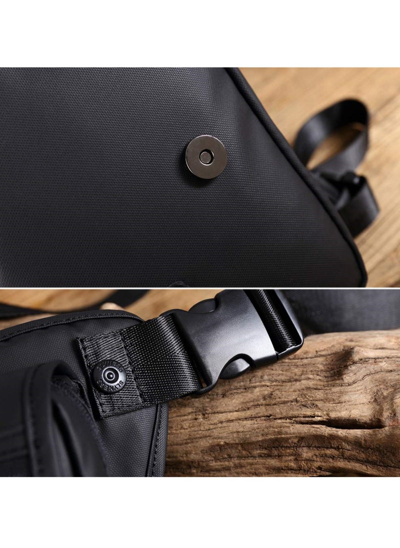 SYOSI - Waterproof Oxford Drop Leg Bag with Adjustable Straps - Stylish Men's Messenger Shoulder Bag for Motorcycle Riding, Hiking, Traveling, Fishing and Cycling - Image 1