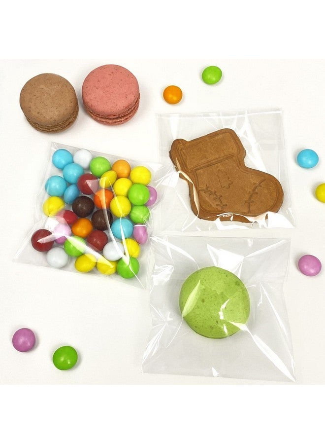 موريباك أكياس سيلوفان ذاتية الغلق من مورباك، ذاتية اللصق، 3×3 بوصات، شفافة وقابلة لإعادة الإغلاق، 200 قطعة - Image 4