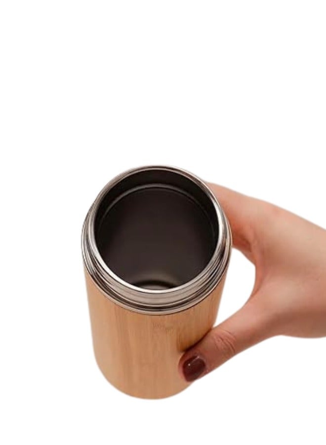 تويسو ترمس قارورة الخيزران الفاخر من Twisoo - مثالي لنقع الشاي والمشروبات الساخنة والباردة - Image 4