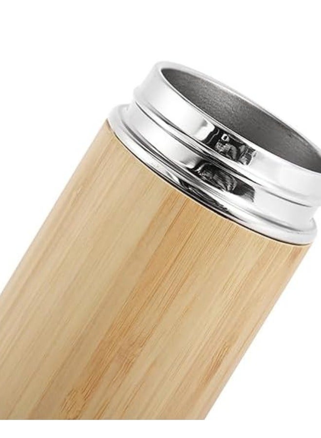 تويسو ترمس قارورة الخيزران الفاخر من Twisoo - مثالي لنقع الشاي والمشروبات الساخنة والباردة - Image 3