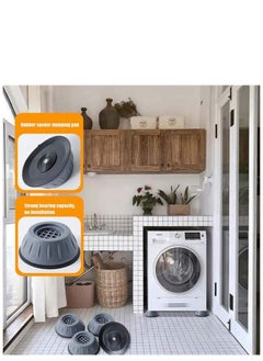Spaceshoop 4pcs Washing Machine feet,Anti Vibrant Pads  - Image 4