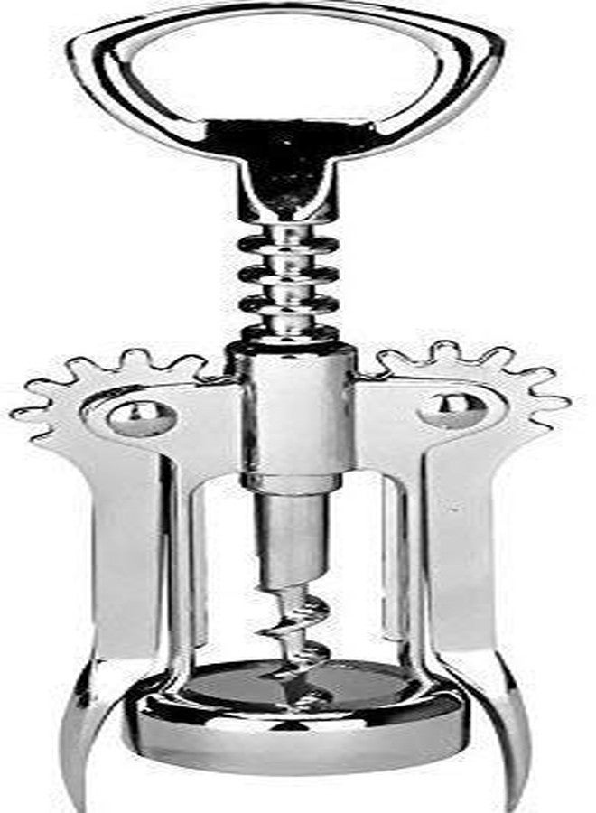 Sampton Multifunctional Wine Bottle Corkscrew Opener - Stainless Steel - Spiral Drill | Color: Silver - Image 1