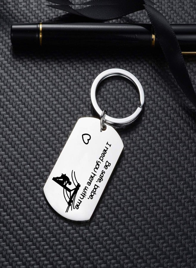 YEEQIN Lineman Prayer Gifts Dog Tag Gift from Wife Pendant Keyring Be Safe Key Chain For Lineworker - Image 5