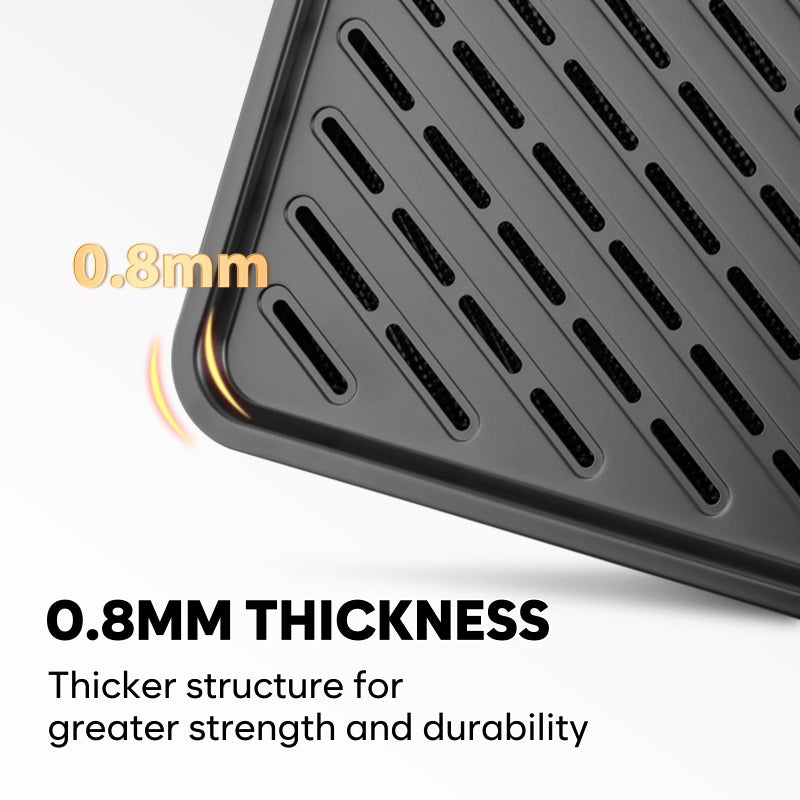 Fire More Half Sheet Pan with Cooling Rack 17.3â€ x 13.1â€, Cookie Sheets for Baking 0.8mm Thick Non Stick Baking Sheets for Oven Heavy Duty Baking Trays with Diamond Texture - Image 4
